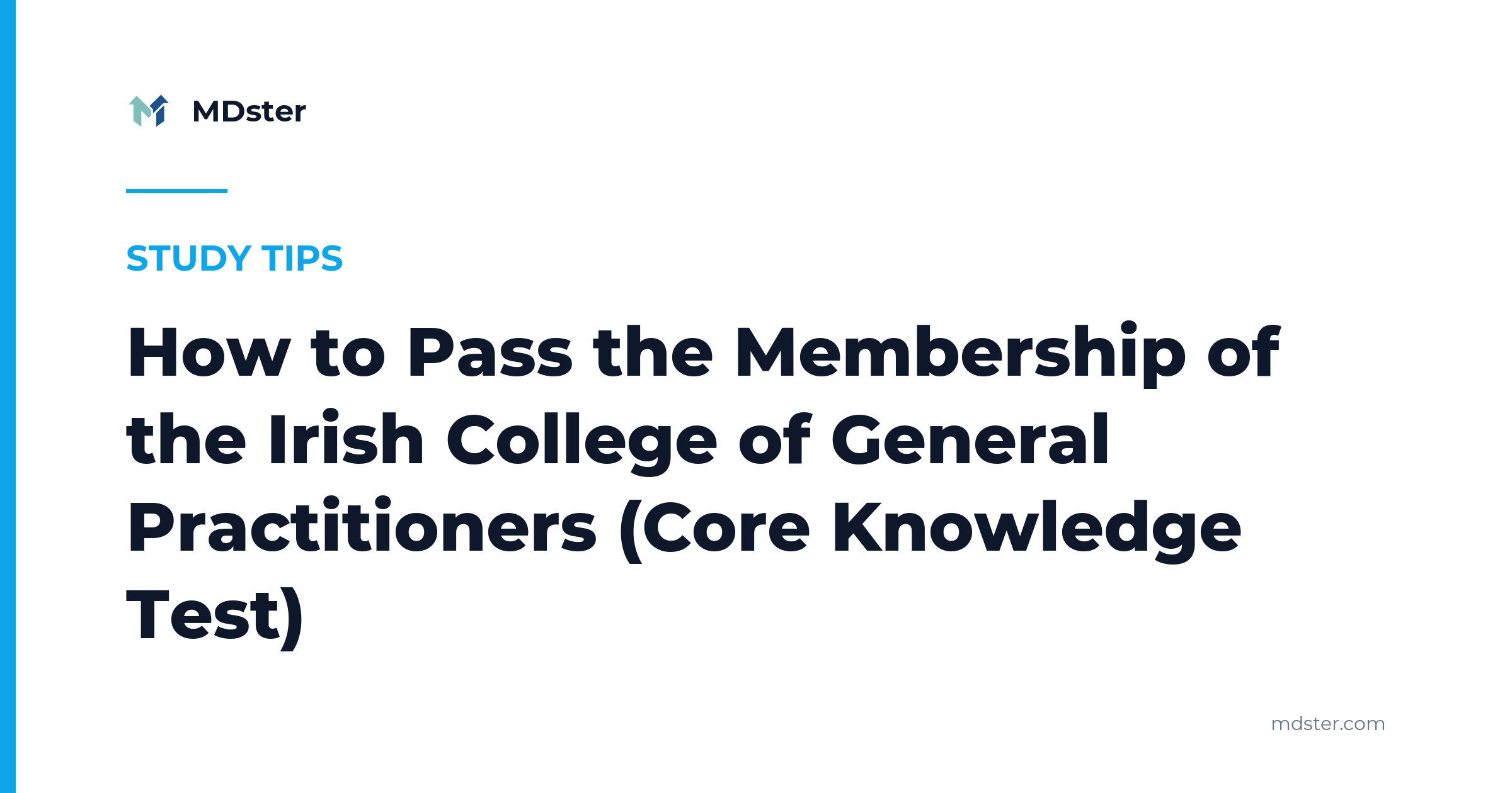 MICGP Core Knowledge Test Study Tips for 2026 | MDster